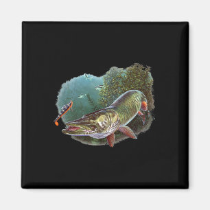 Aimant Chasseur de maskinongé Pêcheur de maskinongé Leurr