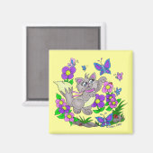 Aimant "chasseur de papillons" (Recto/Verso)