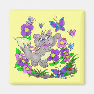 Aimant "chasseur de papillons"