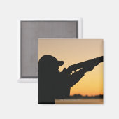 Aimant Chasseur et pistolet (Recto/Verso)