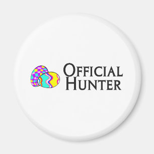 Aimant Chasseur officiel d'oeuf de pâques
