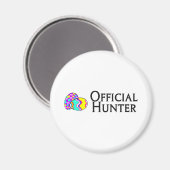 Aimant Chasseur officiel d'oeufs de Pâques (Recto/Verso)
