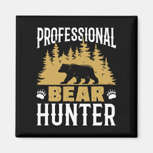 Aimant Chasseur professionnel d'ours