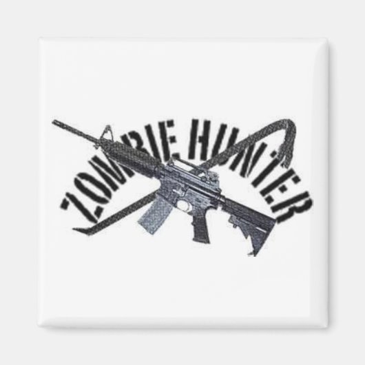 Aimant chasseur zombie (Devant)