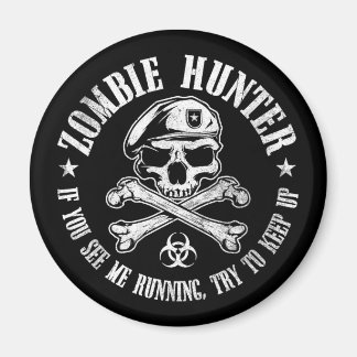 Aimant chasseur zombie mort-vivant