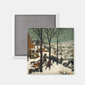 Aimant Chasseurs dans la neige (par Pieter Bruegel l'Anci (Recto/Verso)
