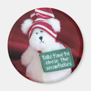 Aimant Chassez les flocons de neige