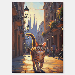 Aimant Chat à Barcelone La Sagrada Família Espagne