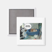 Aimant Chat à chat Tabby Orange (Recto/Verso)