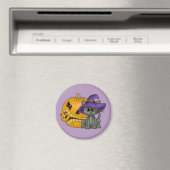 Aimant Chat à citrouille (In Situ (Lave-vaisselle))