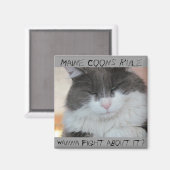Aimant Chat à coon Grumpy Maine (Recto/Verso)