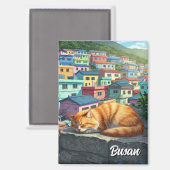Aimant Chat à Gamcheon Village culturel Busan Travel (Recto/Verso)
