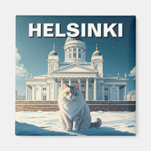 Aimant Chat à Helsinki Finlande Voyage