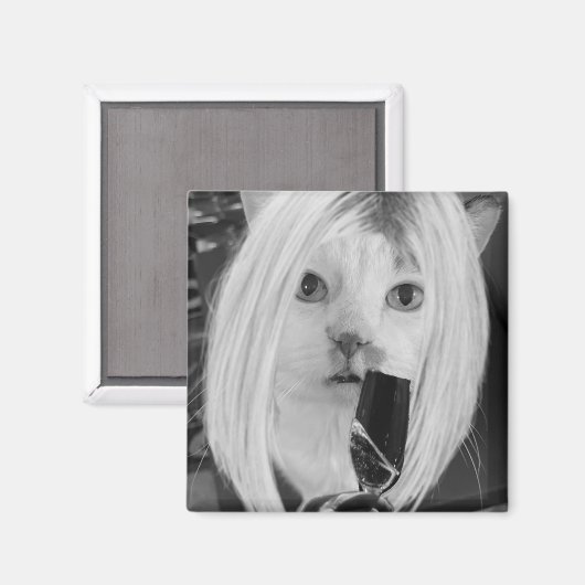 Aimant Chat à vin (Recto/Verso)