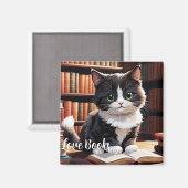 Aimant Chat aimanté par le temps de lecture (Recto/Verso)
