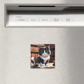 Aimant Chat aimanté par le temps de lecture (In Situ (Lave-vaisselle))