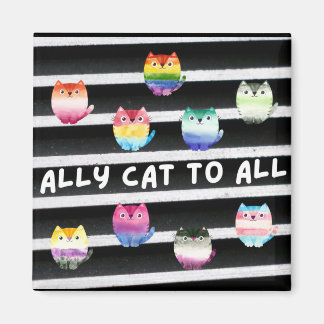 Aimant Chat allié à tous