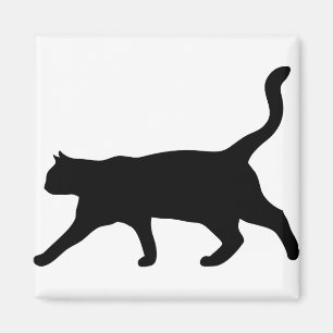 Aimant Chat Animal La Silhouette Domestique Chat Kitten