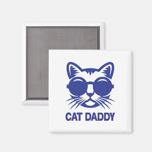 Aimant Chat Art Chat Daddy (Recto/Verso)