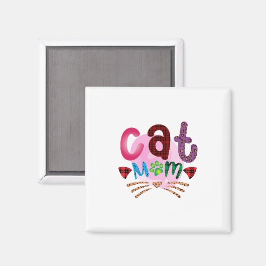 Aimant Chat Art Chat Maman2 (Recto/Verso)