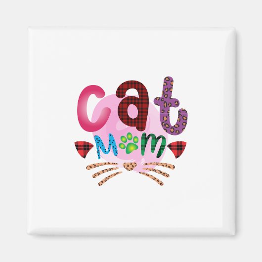 Aimant Chat Art Chat Maman2 (Devant)