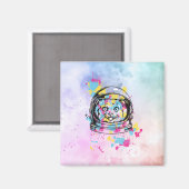 Aimant Chat Astronaute (Recto/Verso)
