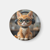 Aimant Chat au gingembre (Devant)