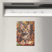 Aimant Chat Automne (In Situ (Lave-vaisselle))