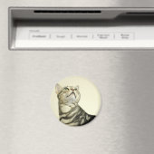 Aimant Chat Bengale de marbre (In Situ (Lave-vaisselle))