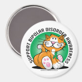 Aimant Chat bipolaire (Recto/Verso)