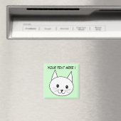 Aimant Chat blanc (In Situ (Lave-vaisselle))