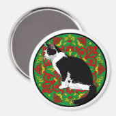 Aimant Chat calicot baroque (Recto/Verso)