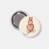 Aimant Chat cardiaque (Recto/Verso)
