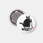Aimant Chat Ce Chat Noir Drôle Chemise Meurtre Chat Avec (Recto/Verso)