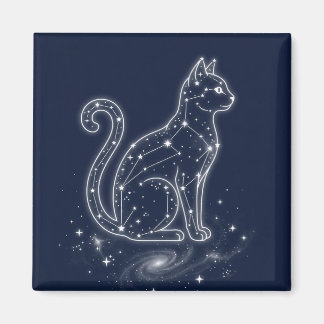 Aimant Chat céleste Constellation Ciel nocturne étoilé Ch