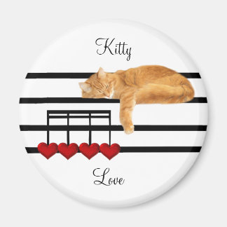 Aimant Chat chaton d'amour musicale