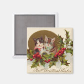 Aimant Chat Chaton Holly Winterberry (Recto/Verso)