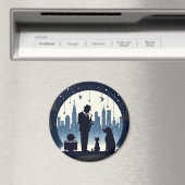 Aimant Chat, chien, Jazz (In Situ (Lave-vaisselle))