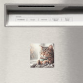 Aimant Chat Confortable (In Situ (Lave-vaisselle))