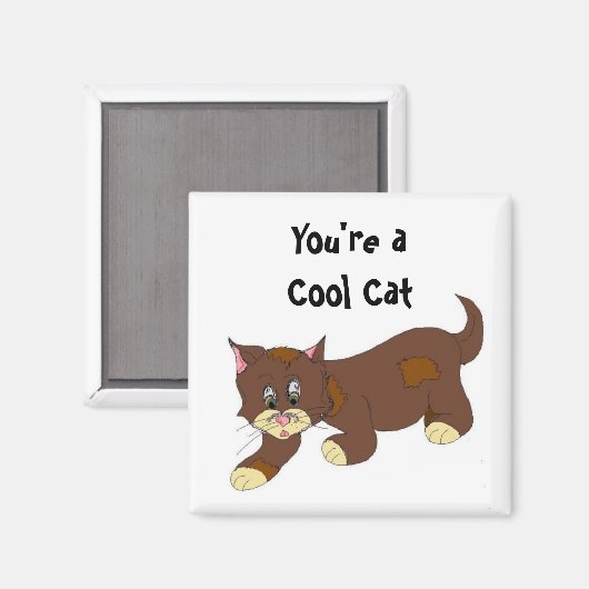 Aimant Chat cool (Recto/Verso)