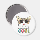Aimant Chat cool (Recto/Verso)