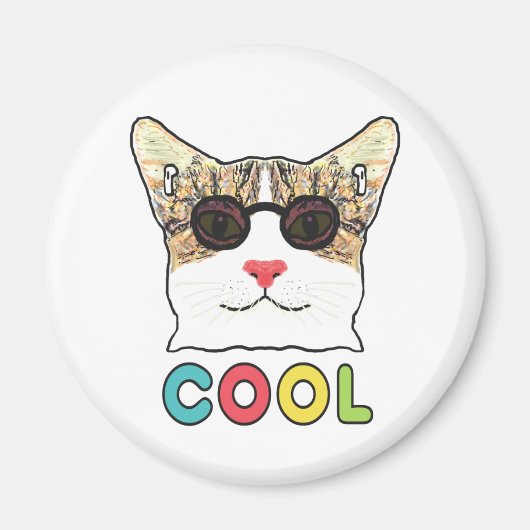 Aimant Chat cool (Devant)