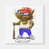 Aimant Chat cool (Devant)