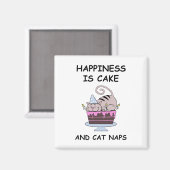 Aimant Chat d'Anniversaire (Recto/Verso)