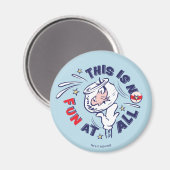 Aimant Chat dans le Casquette | Ce N'Est Pas Du Tout Amus (Recto/Verso)