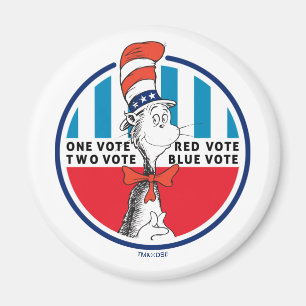 Aimant Chat dans le Casquette   Un vote, deux votes