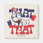 Aimant Chat dans le Casquette | Voilà... (Devant)