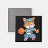 Aimant Chat de basket (Recto/Verso)