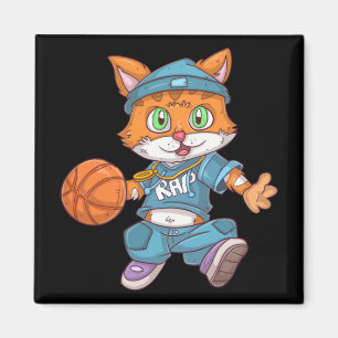 Aimant Chat de basket