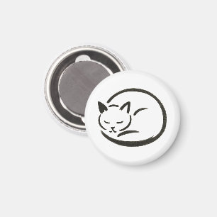 Aimant Chat de couchage minimaliste - Conception de pince